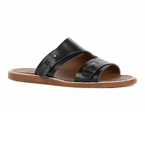 ARRICCI Shoes Arricci Elliot Leather Double Band Slide Sandals